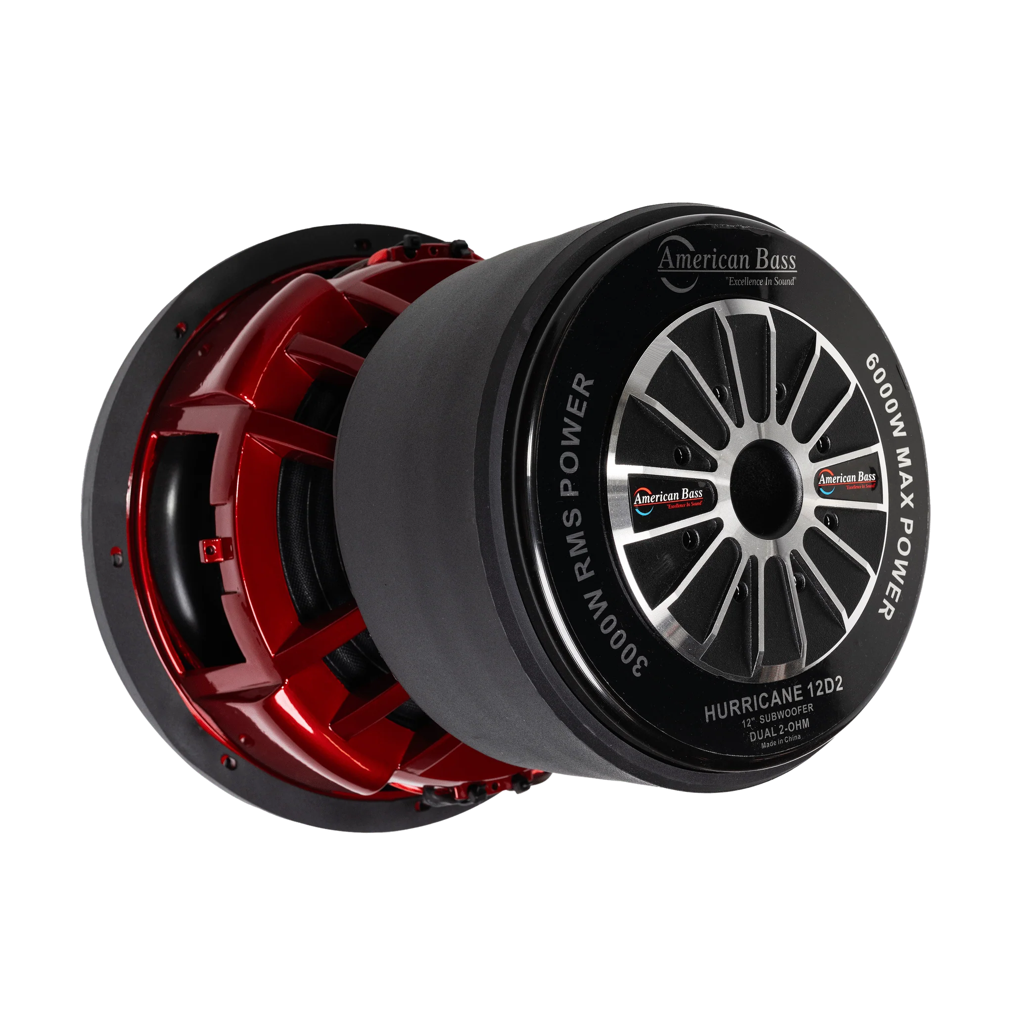 Hurricane 12″ Car Subwoofer | 3000 Watts RMS | Dual Voice Coil 1 Ohm or 2 Ohm - Image 3