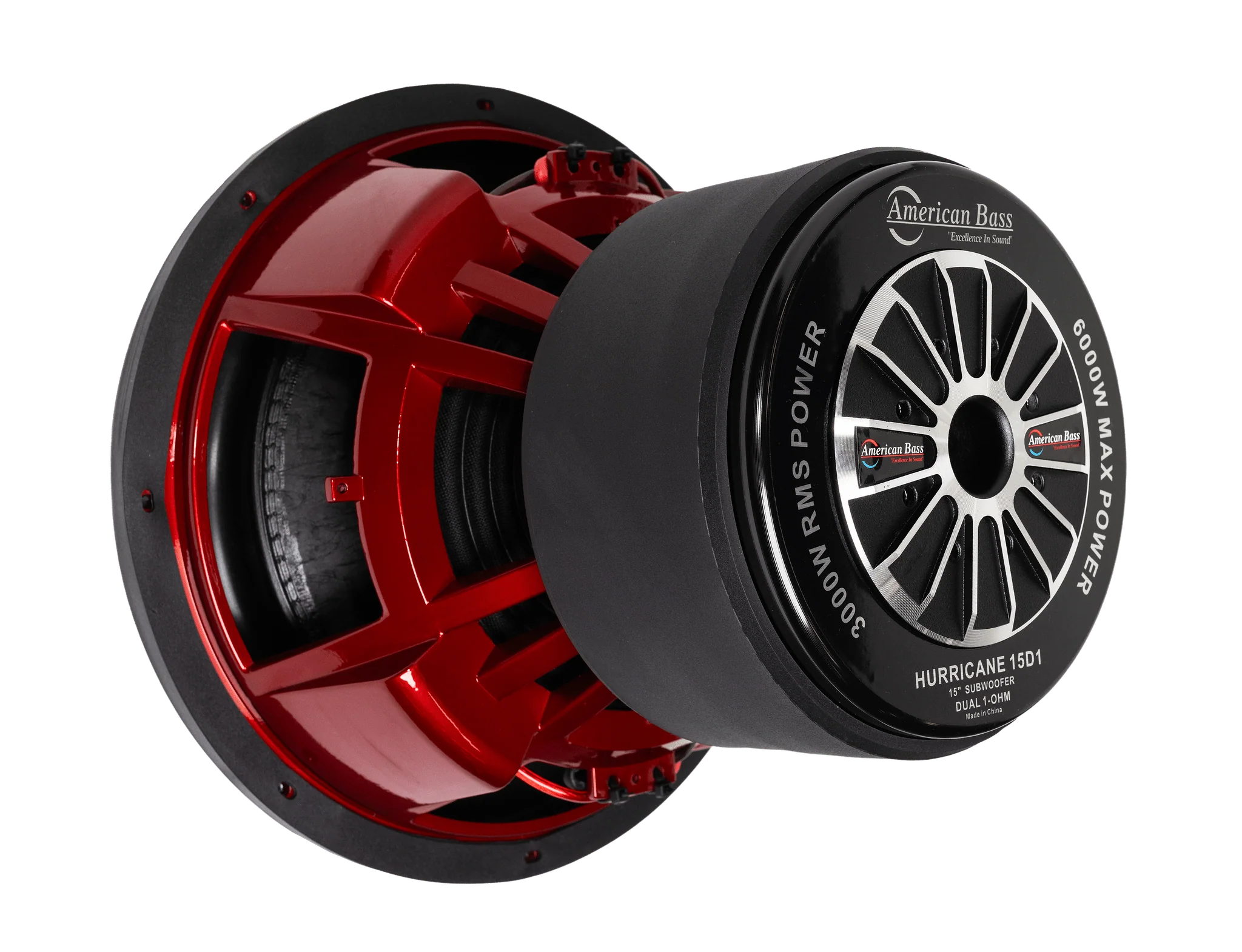 Hurricane 15″ Car Subwoofer | 3000 Watts RMS | Dual Voice Coil 1 Ohm or 2 Ohm - Image 3
