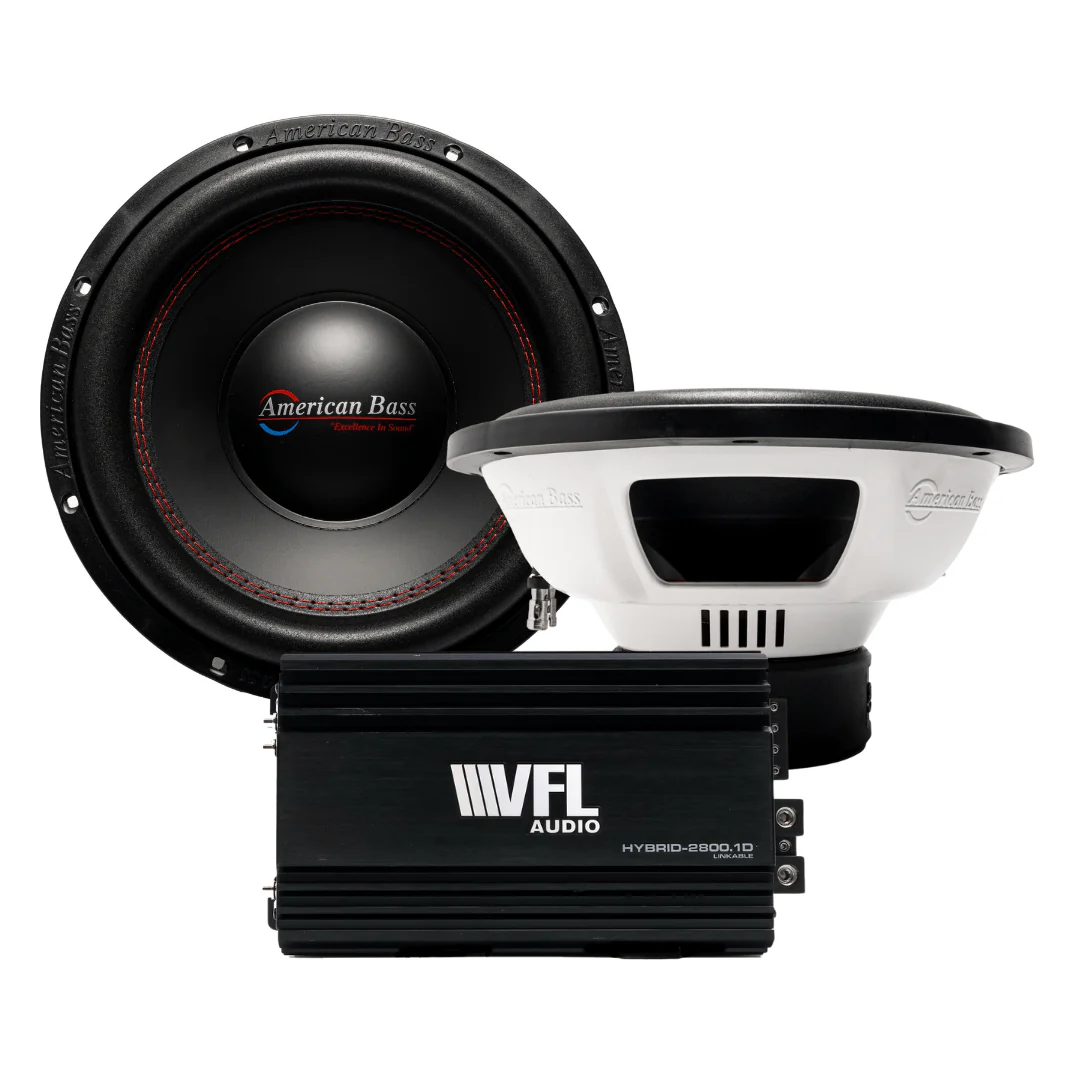 Power Pack: 2 DX 12 Subwoofers + VFL Hybrid 2800.1 Amplifier