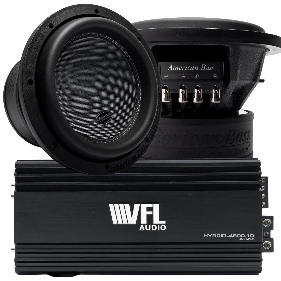 Power Pack: 2 XR 10 Subwoofers + VFL Hybrid 4800.1 Amplifier