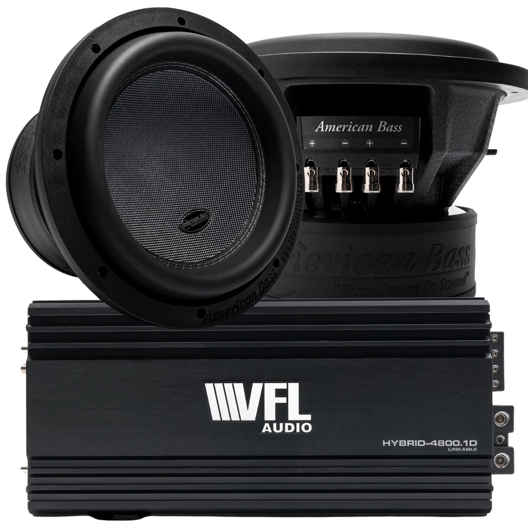 Power Pack: 2 XR 12 Subwoofers + VFL Hybrid 4800.1 Amplifier